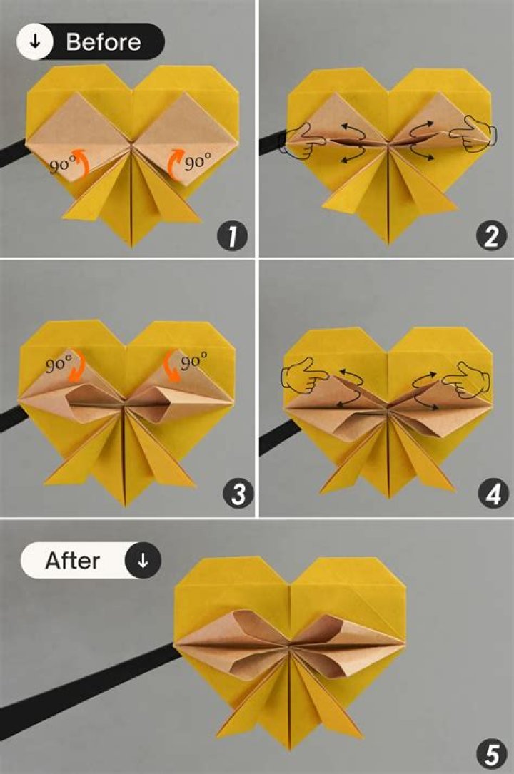 How do you make an origami heart with printer paper?