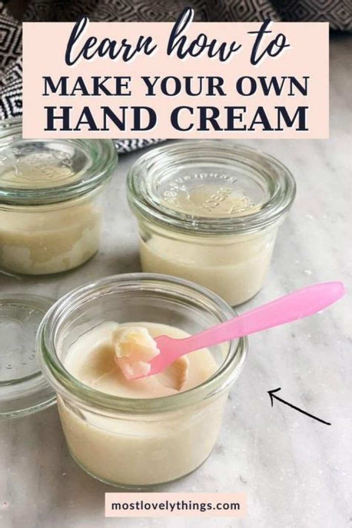 How do you make natural hand cream?