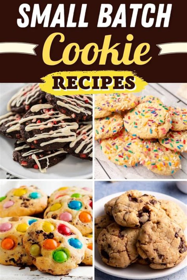 How do you make small batch cookies from scratch?