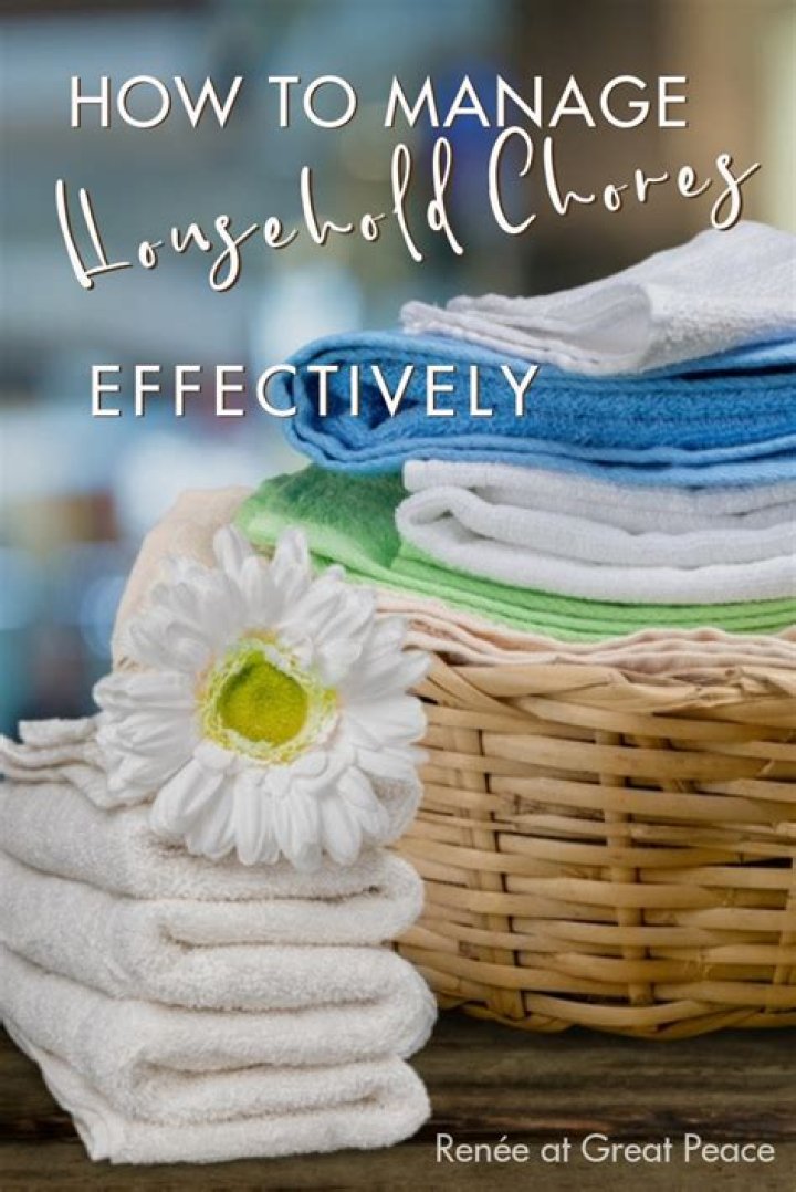 How do you manage household chores effectively?