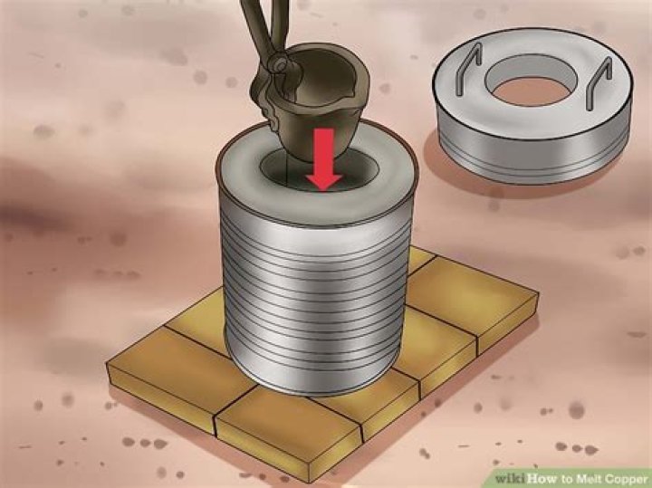 How do you melt copper down?