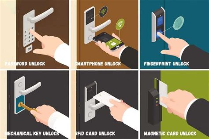 How do you open an electronic lock?