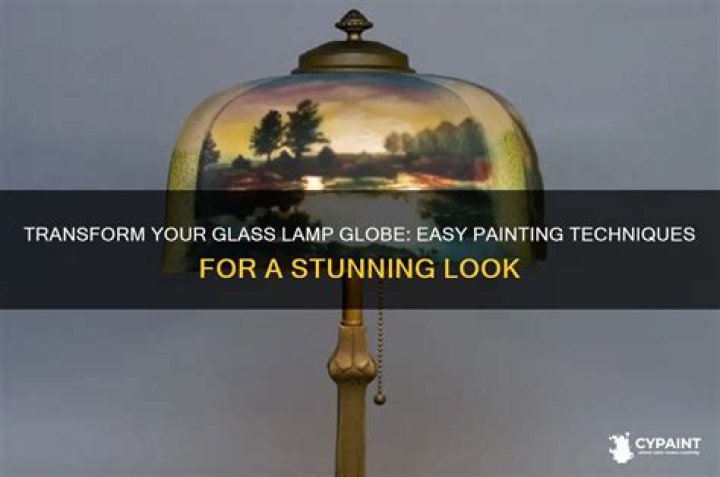 How do you paint a glass lamp globe?