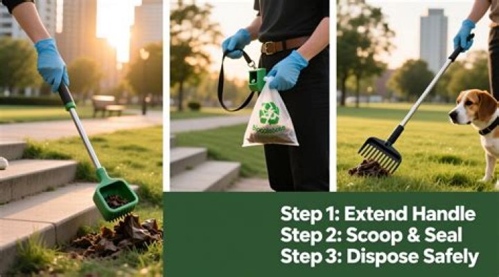 How do you pick up dog poop without touching it?