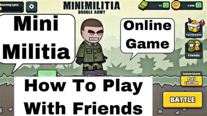 How do you play mini militia online with friends on Google+?