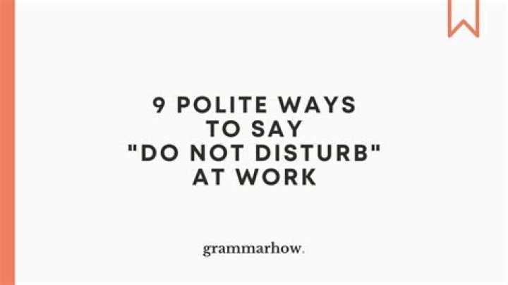 How do you politely avoid someone at work?