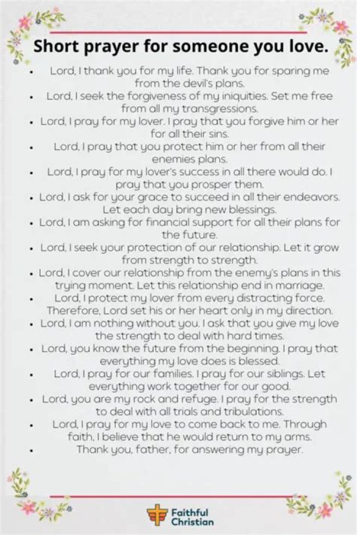 How do you pray for love?