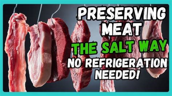 How do you preserve beef with salt?