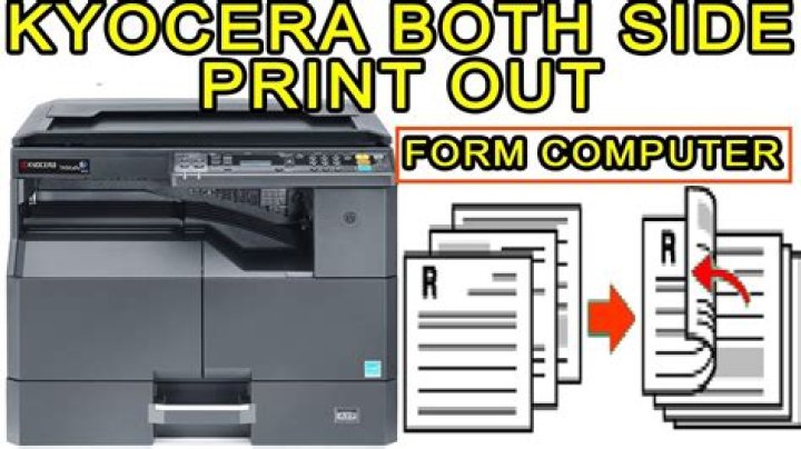 How do you print on a Kyocera TASKalfa 1800?