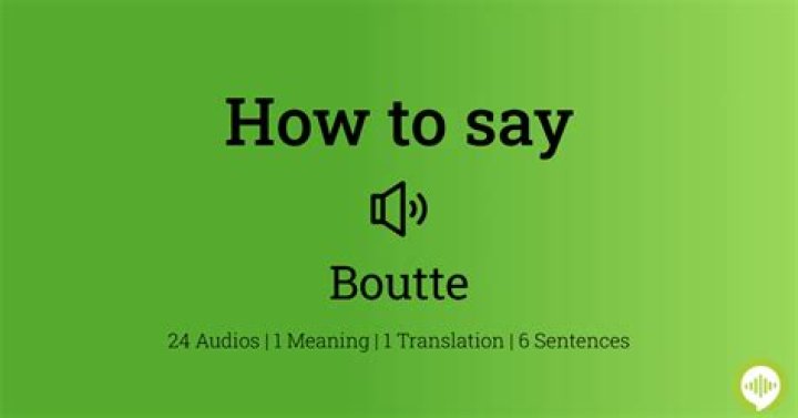 How do you pronounce Boutte?