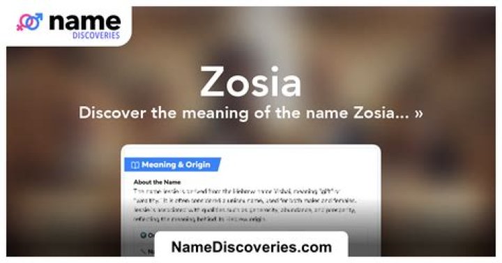 How do you pronounce the name Zosia?