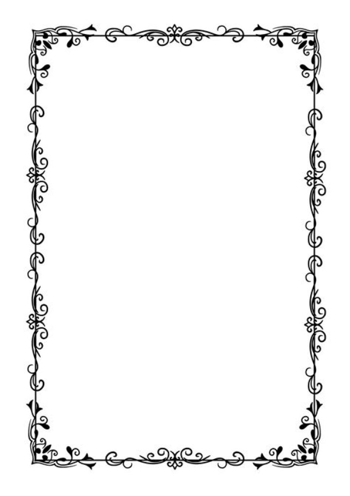 How do you put a border on a4 paper?