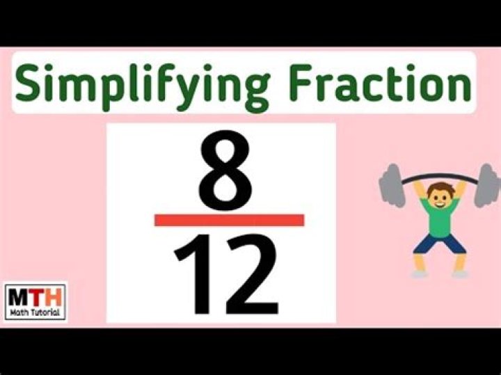 How do you reduce the fraction 8 12?