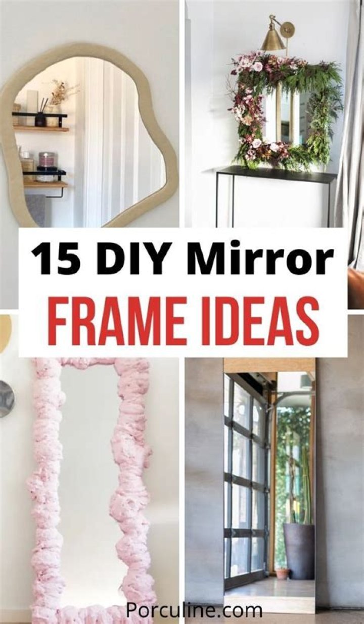 How do you reframe a round mirror?
