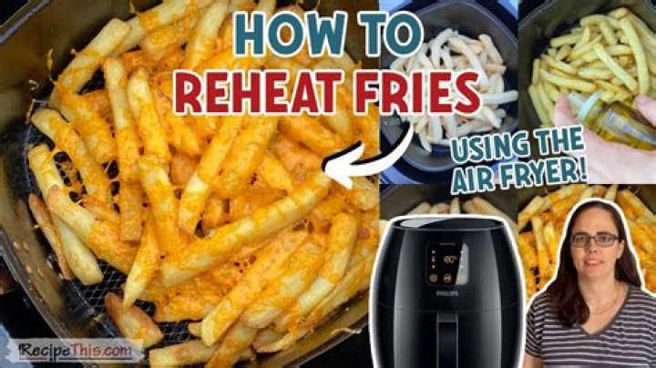 How do you reheat cheese fries in an air fryer?