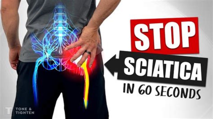 How do you relieve sciatic pain in the front of the thigh?
