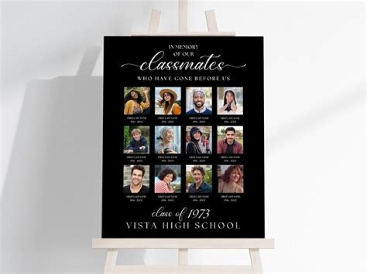 How do you remember the dead classmates at a reunion?