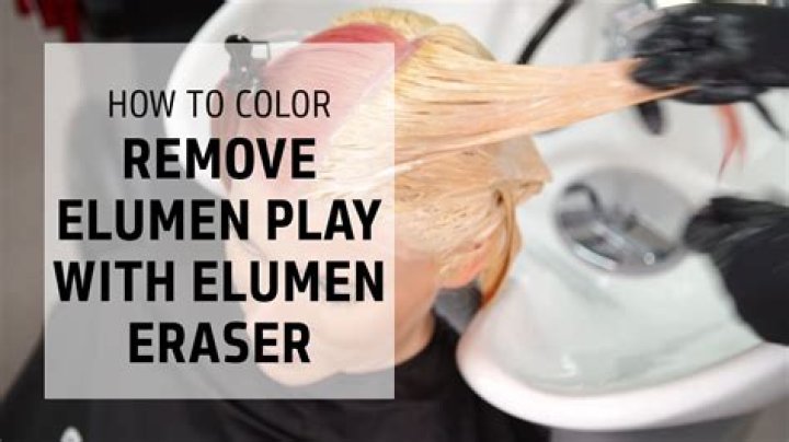 How do you remove Goldwell Elumen hair color?