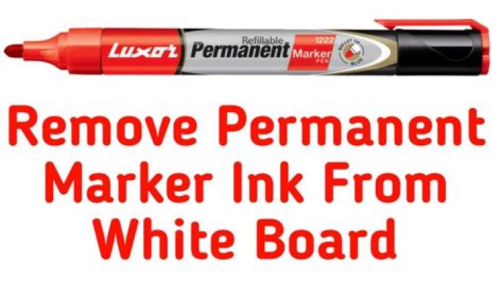 How do you remove permanent marker from a whiteboard?