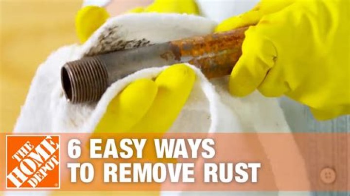 How do you remove rust from planters?