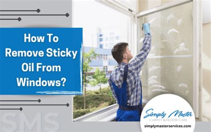 How do you remove sticky oil stains?