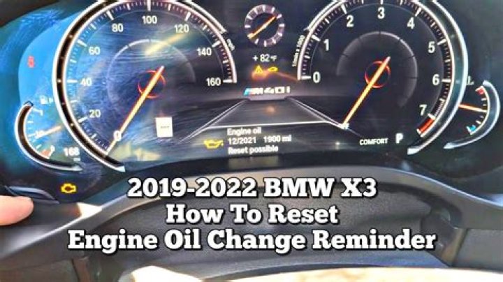 How do you reset the oil life on a BMW?