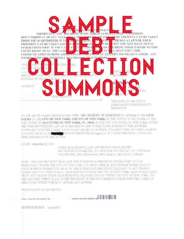 How do you respond to a summons for debt collection in Ohio?