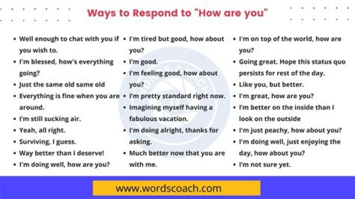 How do you respond to cual?