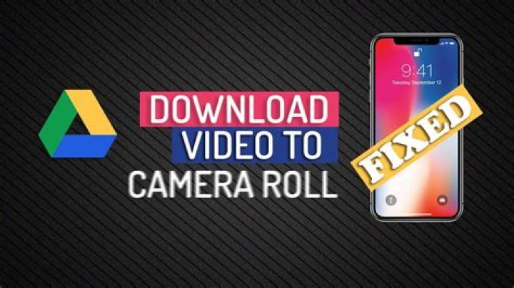 How do you save a video to your camera roll from Gmail?