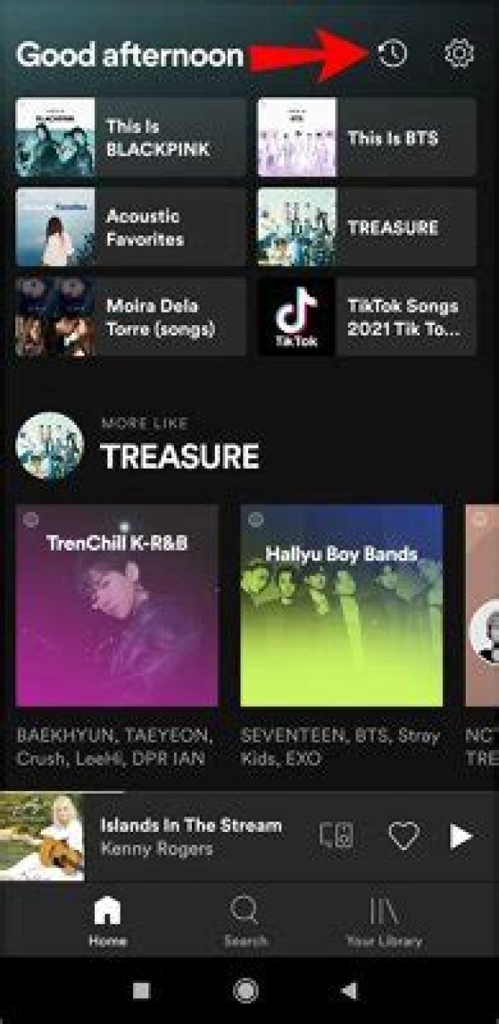 How do you see what you've been listening to on Spotify?