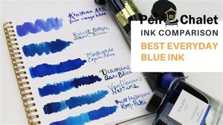 How do you separate blue ink from red ink?