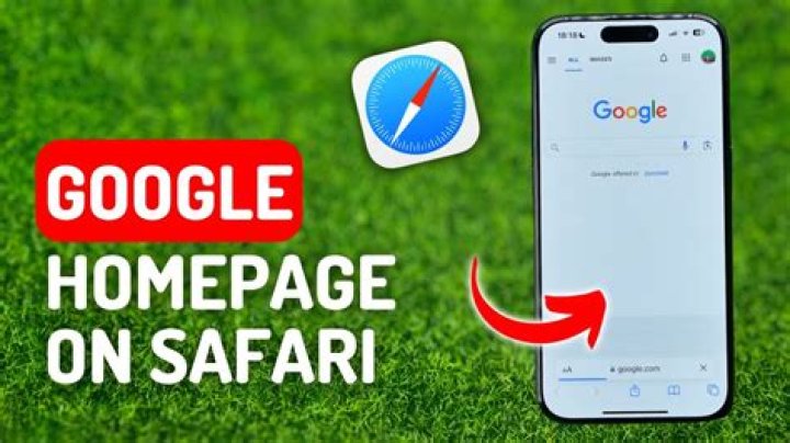 How do you set Google as your homepage on Safari?