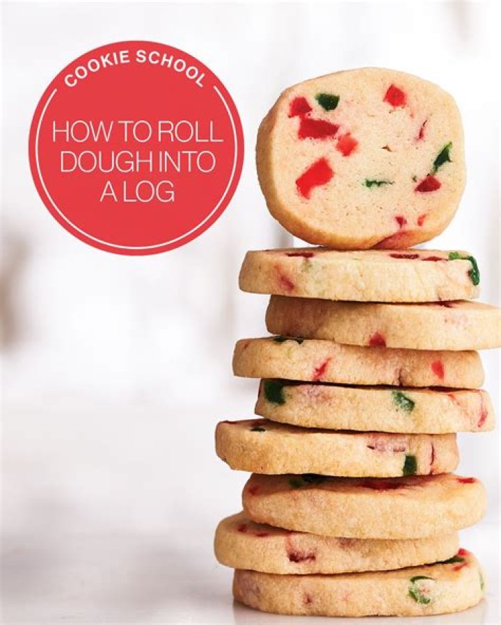 How do you shape a cookie dough log?