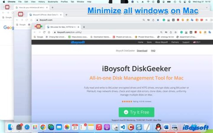 How do you show all windows on a Mac?