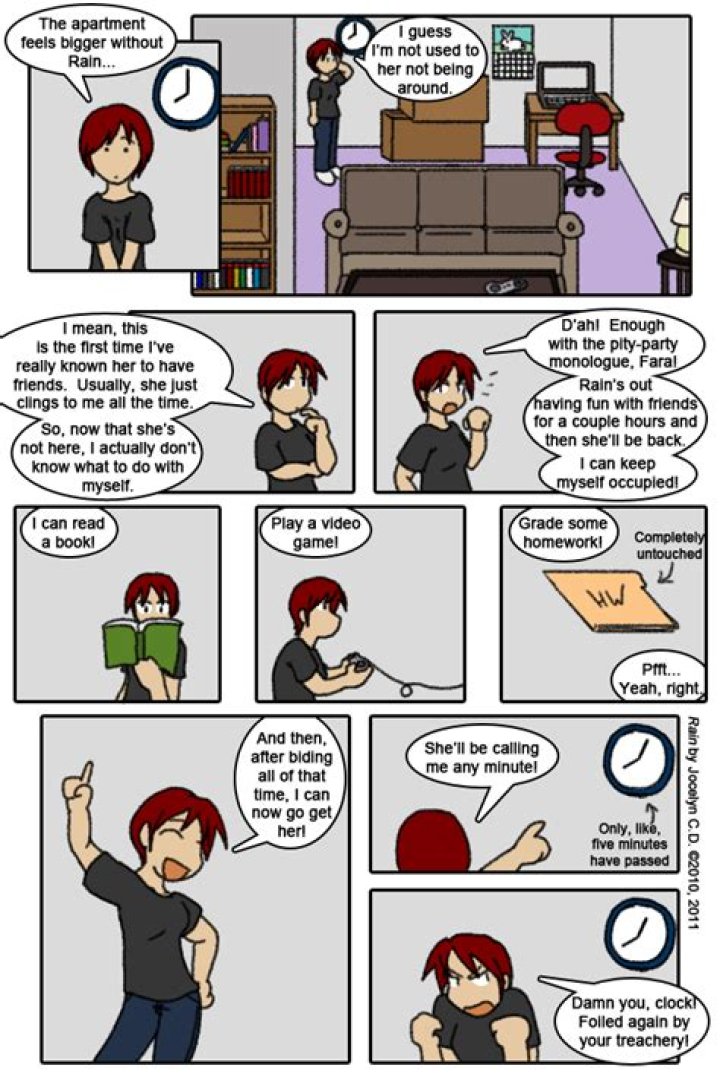 How do you show time passing in a comic?