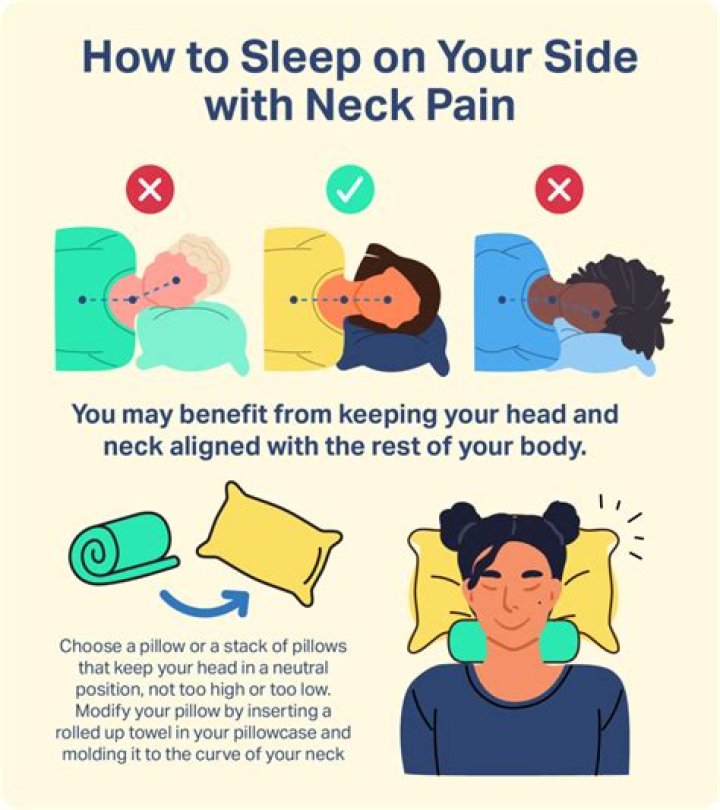 How do you sleep with nerve pain in neck?