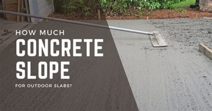 How do you Slope concrete away from a house?