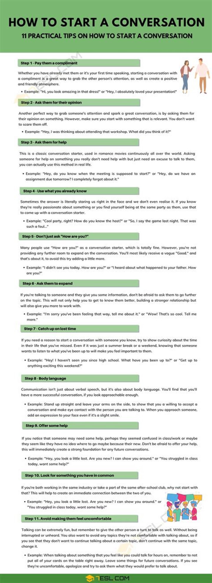 How do you start a conversation in assisted living?