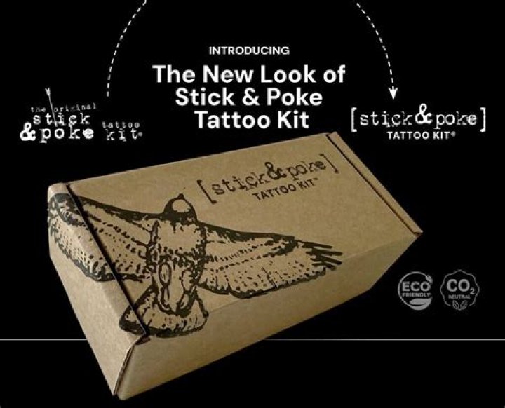 How do you start a stick and poke tattoo?