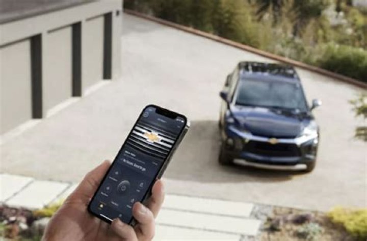 How do you start your car with myChevrolet app?