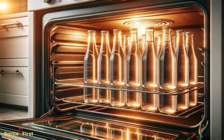How do you sterilize beer bottles in the oven?
