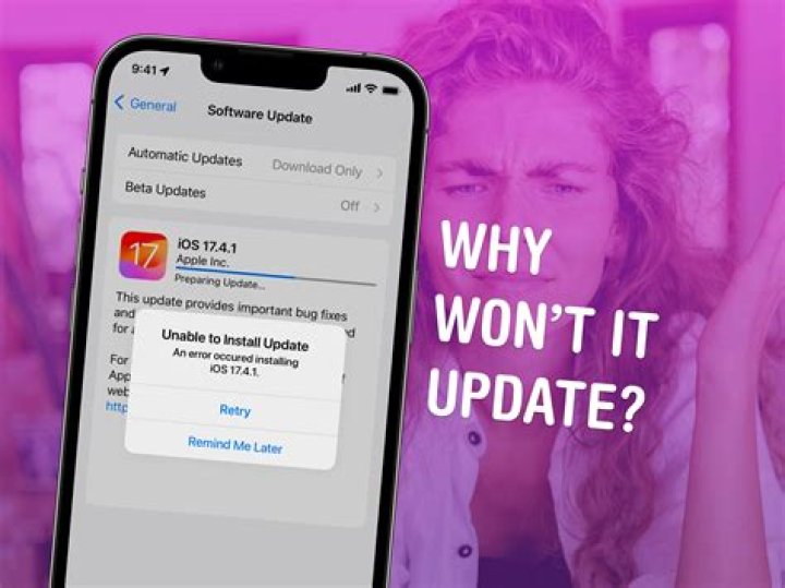How do you stop an update request on iPhone?