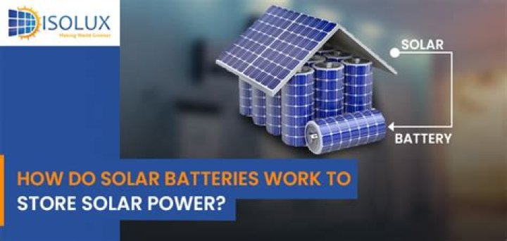 How do you store solar batteries when not in use?