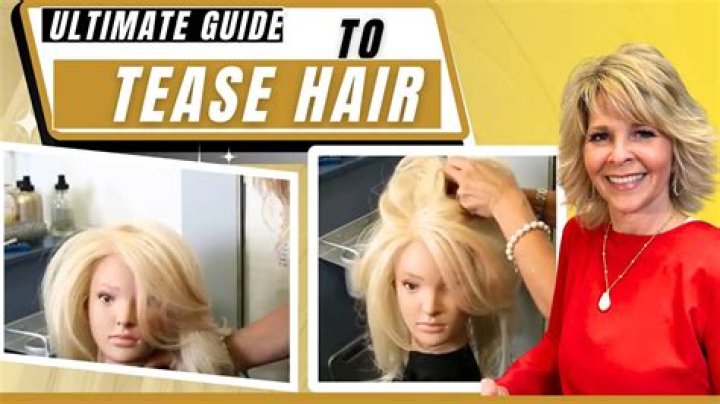 How do you strategically tease your hair?