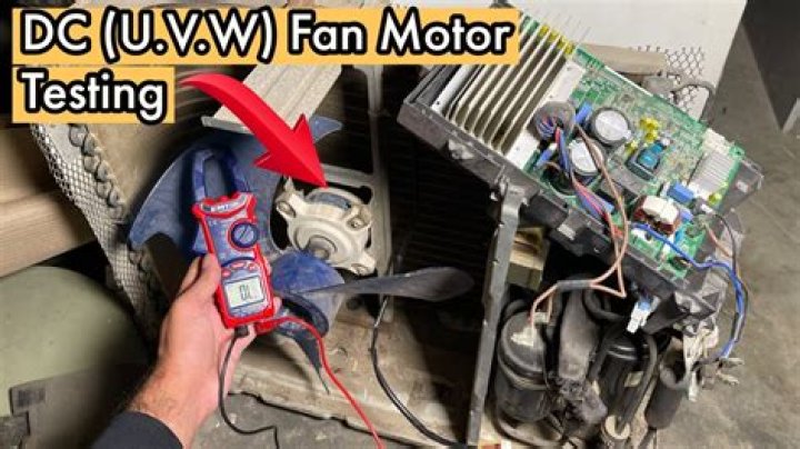 How do you test a DC fan motor?
