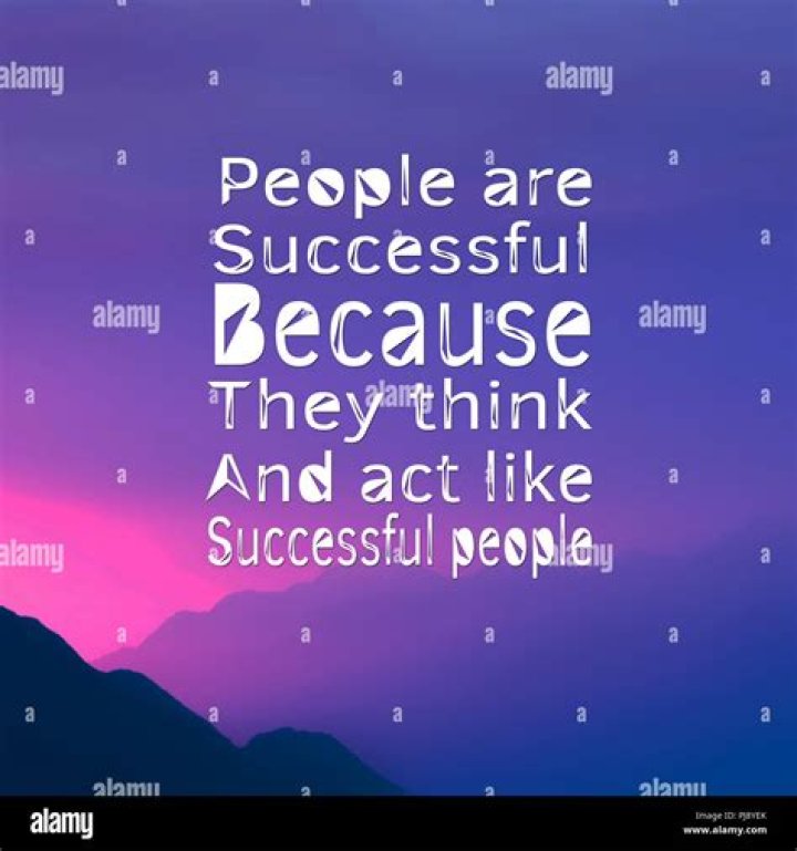 How do you think like successful people?
