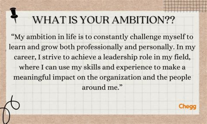 How do you think senior high school can help you achieve your goals and ambitions?