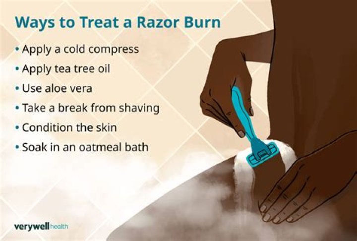 How do you treat razor burn in the pubic area?
