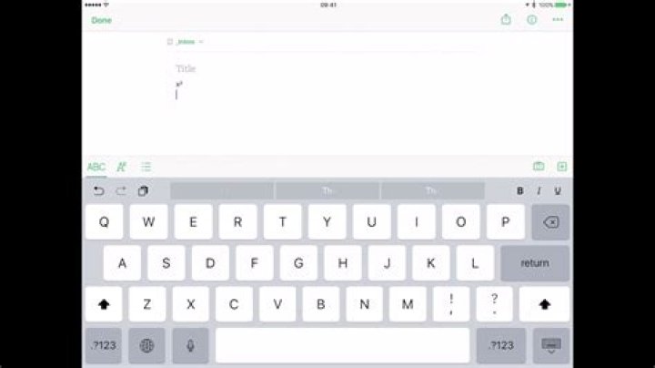 How do you type superscript on iPad?