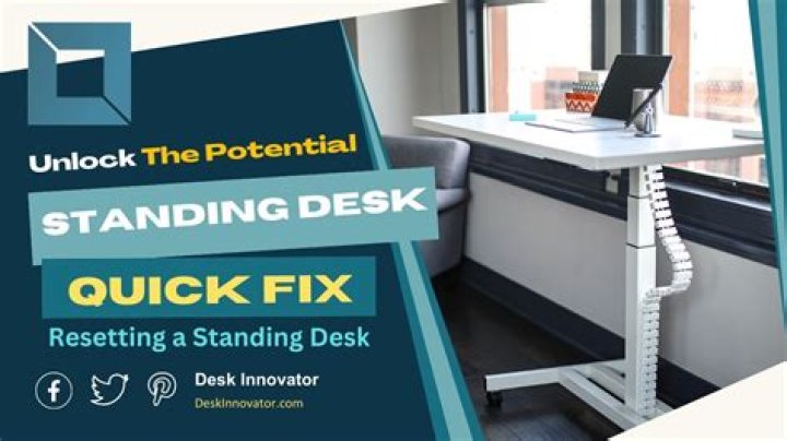 How do you unlock an adjustable desk?